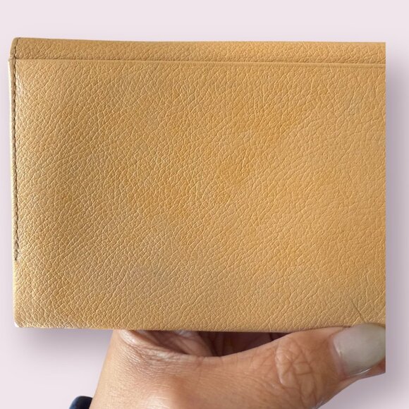 Vintage Yves Saint Laurent YSL Tan Leather Long Slim Bi-Fold Wallet - Picture 10 of 11